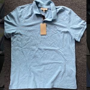 Blue Burberry Short Sleeve